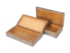 Paire de boîtes à cigarettes ou à cigares, 1910/20