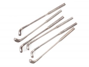 6 toothpicks, In the shape of golf clubs