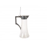 Glass jug, Silver mount, unmarked