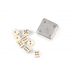 Silver cube with dice, Tiffany & Co