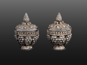 Paire de boîtes à besamim, pour la cérémonie de la Havdalah