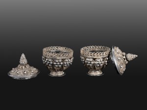 Paire de boîtes à besamim, pour la cérémonie de la Havdalah