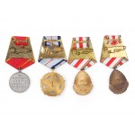 Mixed lot: 7 pieces, Communist medals in original cases