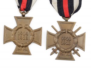 Collection of 6 German honorary crosses of the First World War