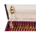 Demitasse spoon with crown and monogram, 18 pieces