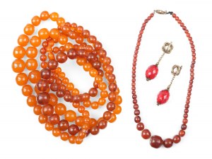 Bakelite mixed lot, 4 necklaces of different lengths