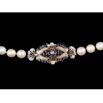 Pearl necklace, Clasp in 14kt white gold