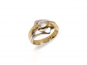 Ring, 14kt yellow gold marked