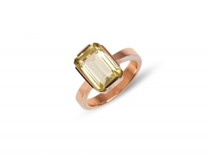 Ring, 14kt rose gold marked