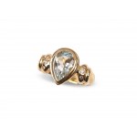 Ring, 14kt yellow gold marked