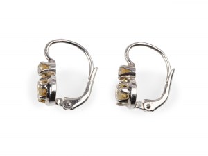 Pair of earrings, White gold, unmarked