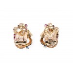 Pair of stud earrings, 1950s/60s