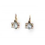 Pair of earrings, 14 ct yellow gold marked