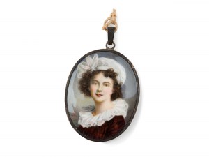Medallion with self-portrait after Élisabeth Vigée-Lebrun, Biedermeier