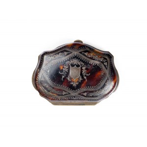 Wallet, Inlaid, probably silver