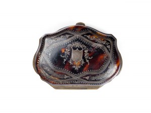 Wallet, Inlaid, probably silver