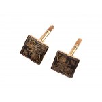 Pair of cufflinks, With Russian double-headed eagle