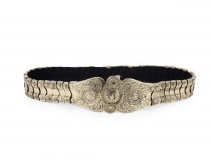 Oriental belt, Silver-plated metal