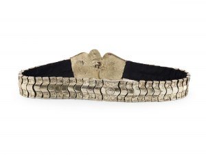 Oriental belt, Silver-plated metal