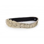 Oriental belt, Silver-plated metal