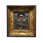 Russian icon with Siberoklad, Mother of God