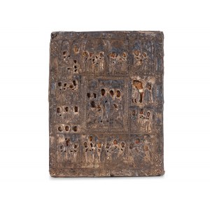 Icon with oklad, 19th century