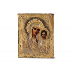 Icon with oklat, Gold-plated metal