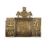 Three-part traveling icon, 18th/19th century
