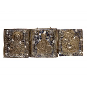 Three-part traveling icon, 18th/19th century