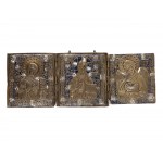 Three-part traveling icon, 18th/19th century
