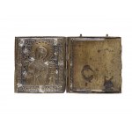 Three-part traveling icon, 18th/19th century