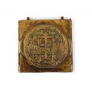 Three-part traveling icon, 18th/19th century