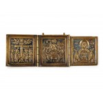 Three-part traveling icon, 18th/19th century