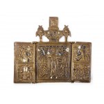 Three-part traveling icon, 18th/19th century