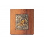 Icon with oklad, Head of St. John