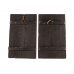 Pair of wooden panels, China