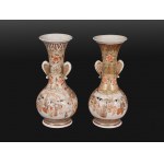 Pair of small Satsuma vases, Japan