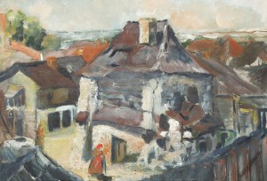 Jan Szopinski (1892-1971), View from Kazimierz on the Vistula River, 1930s.