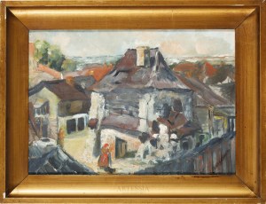Jan Szopinski (1892-1971), View from Kazimierz on the Vistula River, 1930s.