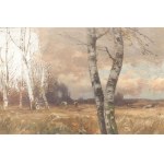 Roman Kochanowski (1857-1945), Landscape with birches, ca. 1920