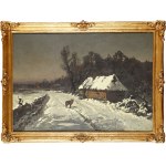 Viktor Koretsky (1890-1980), Winter Landscape with a Wolf