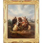 Feliks Sypniewski (1830-1903), Scene from Konrad Wallenrod: Meeting of Alpha and Aldona, 1855