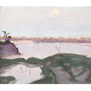 Stanislaw Szygell (1881-1941), Shores of the Narew River, 1925