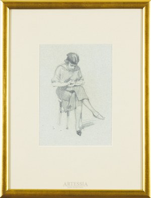 Stanislaw Sawiczewski (1866-1943), Sedící žena, kolem roku 1900