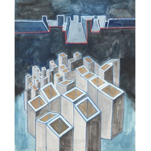 Danuta Lewandowska (1927-1977), Composition, 1960s/70s.