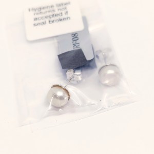 Sterling silver post earrings with Kaori cultured pearls