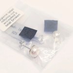 Sterling silver post earrings with Kaori cultured pearls