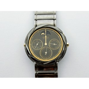 Zegarek męski Seiko Quartz z fazami księżyca 36 mm