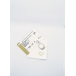 Ring with 3 septenes 2.20 ct, 2 white zircon 0.13 ct, 925 silver, RocksTV certificate