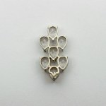 Silver Pendant with White Topazes